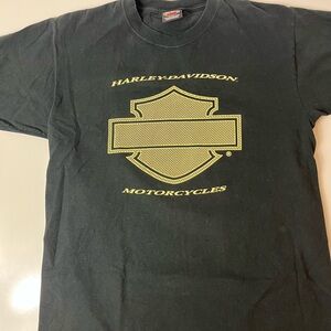 Harley-Davidson Black and Gold Shield T-Shirt